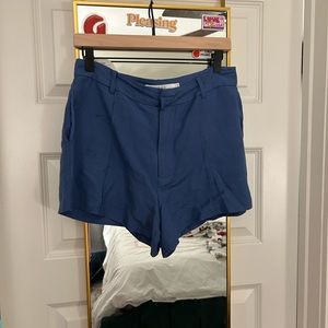 ASTR the Label Blue Linen Trouser Shorts